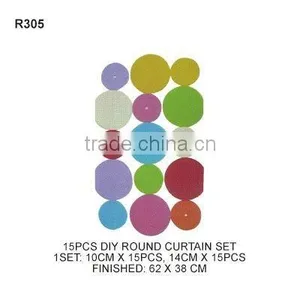 (R305) 32PCS DIY ROUND CURTAIN SET thumbnail-1