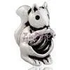 OEM Service White Copper Mouse European Style Beads thumbnail-1