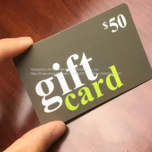 Aikeyi Custom Printing Embossed Mumber PVC Card /Custom Shape Plastic Gift Cards thumbnail-2