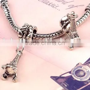 Dubaa Pendant Charm Silver European Charms Bead Fit Diy Snake Chain Bracelet Female Jewelry,Charms DIY Findings thumbnail-2