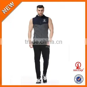 High Quality and Nice Tracksuit Men Wholesale /men Blank Dry Fit Sportwear Tracksuits H-2139 thumbnail-4