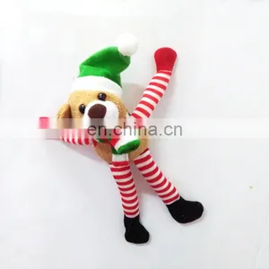 Promotional Soft Stuffed Plush Christmas Snowman Fridge Magnet Toys thumbnail-2