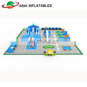 Coolest Inflatable Water Park , Giant Water Games On Sale thumbnail-1