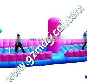 Big Jumping Inflatable Basketball Bungee Run for Sale thumbnail-1
