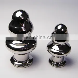 Mushroom Shape Flashing Light Anal Butt Plug, Jewelry Anal Plug thumbnail-1