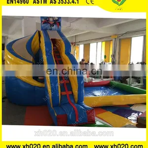 Outdoor Funny Avenger Inflatable Corkscrew Water Slide With Pool thumbnail-1