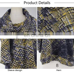 GuangZhou Supplier Cowl Neck Turkish Style Free Size Ladies Tunic for Fall Season thumbnail-6