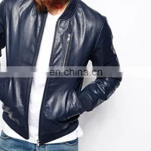 Brand New Genuine Soft Lambskin Leather Jacket/ Biker Leather Jacket/ Fashion Jacket thumbnail-1
