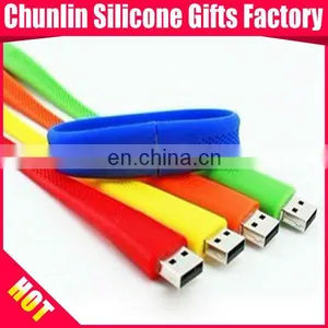The Newest USB Flash Silicone Bracelet With Imprint Logo as Companies Gifts , thumbnail-3