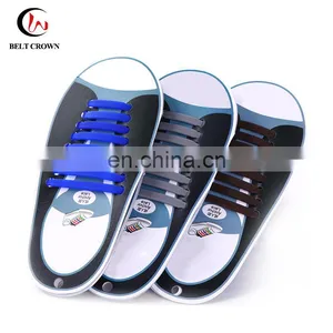 Custom High Quality Lazy Elastic Silicone no Tie Shoelace thumbnail-2