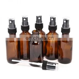 High Quality Amber Glass Bottle With Fine Mist Sprayer 2oz thumbnail-1