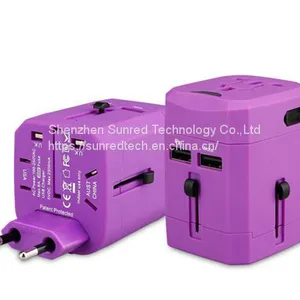 Hot Selling UAE Travel Adapter With 2 USB Universal Adapter All in One Power Adaptor for Medicine Gifts thumbnail-2