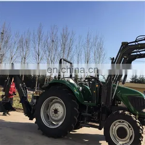 Hot Sell 80hp Tractor With Front Loader and Backhoe thumbnail-1