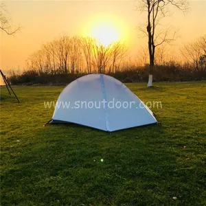 1 Man Tent ZP015 White Backpacking Double Layer Aluminium Tents thumbnail-1