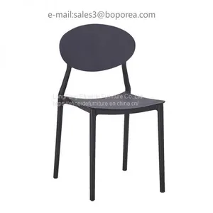 Home Furniture Outdoor Stackable Garden Dining Modern PP Living Room Plastic Chair thumbnail-1