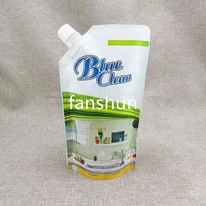 Customized Export Profiled Liquid Suction Nozzle Bag/manufacturer's Customized 300ML/420ML Self-supporting Zipper Packaging Bag thumbnail-1