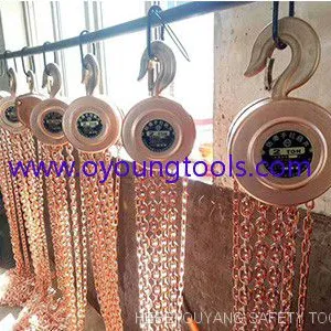 Non Sparking Lifting Chain Hoist,Range :0.5- 2 TON,Copper Beryllium ATEX FM Certificate thumbnail-1