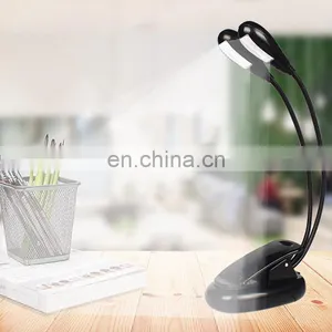 Music Stand Light, USB and AAA Battery Operated, Reading Lamp in Bed, 4 Brightness Levels, Clip on LED Book Lights thumbnail-3