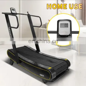 2020 New Design Curved Treadmill Semi-commercial Fitness Self-generating Woodway Treadmill With no Power thumbnail-3