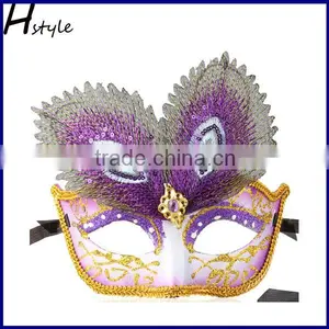 Wholesale Rose Red Color Beautiful Venetian Masquerade Party Mask SC248 thumbnail-3