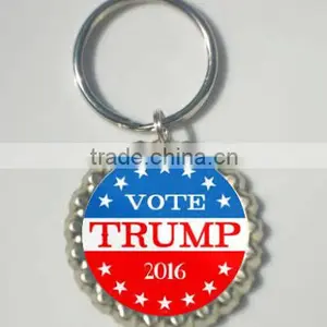 Free Artwork Design Quality Custom Vote for Donald Trump 2016 Bottle Cap Keychain thumbnail-1