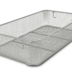 Wire Mesh Screen Baskets Stainless Steel Instrument Trays thumbnail-4