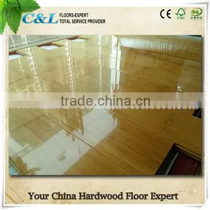 High Glossy Mirror Surface Solid Bamboo Flooring With T&G Joint thumbnail-1