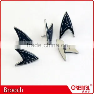 Enamle Metal Badge Straight Suit Brooch Pin for Men thumbnail-4