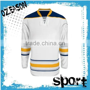 Custom White Ice Hockey Jersey for Ice Hockey Team thumbnail-3