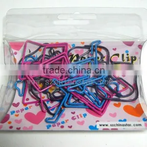 Assorted Beautiful Shapes Paper Clip With PET Box---heart Shape thumbnail-1