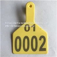 Custom Rfid TPU Livestock 134.2KHZ Sheep Ear Tag EM4305 Round 30mm Electronic Animal Ear Tags Cattle thumbnail-3