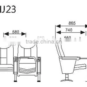 Auditorium Chair HJ23-L Theater Seat thumbnail-5