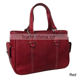 Guangzhou Supplier Genuine Leather Ladies Tote Bag Shoulder Bag With Dual Handles thumbnail-2