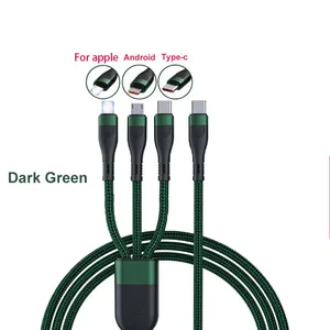 New 180 0.1 Thick Copper Wire Over 6A OD4.0 Data Cable 66W Super Fast Charging Phone Data Cable For Apple Android Type-C thumbnail-1