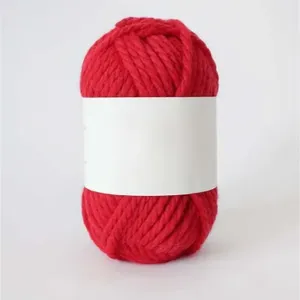 100% Wool Yarn Hand-knitted Wireless DIY Sweater Hand-knitted Roving Skein 52g 52m thumbnail-1