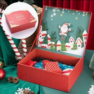 Ribbon High-end Christmas Gift Box Factory Can be Customized Size Carton thumbnail-3