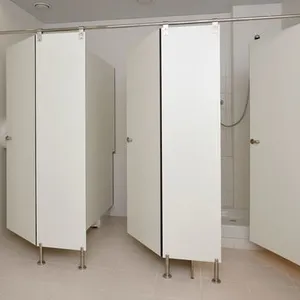 Public School Restroom Compact Laminate Toilet Partition Restrooms Toilet Cubicle thumbnail-5