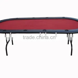 8ft Oval Texas Hold'em Poker Table thumbnail-1