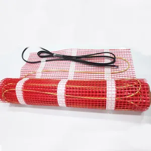 Easy-Install Double-Core Home Goods Electrical Indoor Heat Bath Mats Efficiency Underfloor Heating Mat thumbnail-1