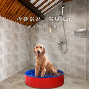 LXLOMAND PVC Foldable Pet Cleaning Basin - Portable Bathing Pool for Cats and Dogs thumbnail-3