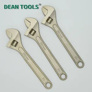 Funkenfreier einstellbarer Schraubenschlüssel von DEAN TOOLS aus Berylliumbronze, 10-Zoll, Materialzertifikat, Fabrikprüfbericht, Qualitätssicherung thumbnail-5
