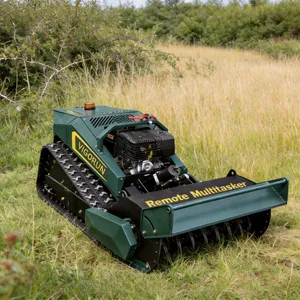 Vigorun Remote Control Tracked 800mm Flail 40 Degree Multi Blade Grass Lawn Mower thumbnail-1