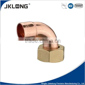 Elbow Copper Brass Union, UPC NSF End Feed Copper Fitting Copper Fitting, Brass Fitting, Brass Union thumbnail-1
