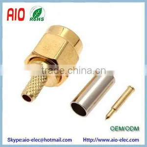 SMA Male 50ohm-1.5 RF Antenna Connector For RG174 RG316 LMR100 Cable thumbnail-1