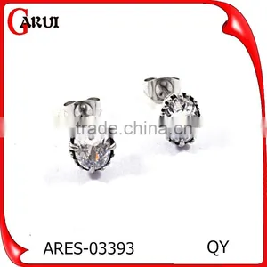 Online Shopping Cheap Wholesale Jewellery Charm Girls Crystal Stud Earrings thumbnail-3