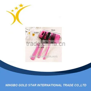 Foldable Travel Tableware Three Sets of Chopsticks Spoon Fork thumbnail-1
