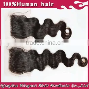 Bayonne Style 24" Color #4 Deep Wave Middle Part 100% Brazilian Full Lace Human Hair Wigs thumbnail-1