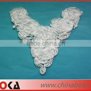 Latest Flower Chiffon and Cotton Women Collar Designs thumbnail-1