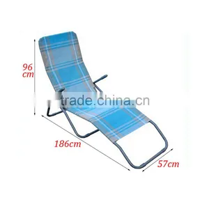 Outdoor Lounger Chair Backrest With Armrest Garden Portable Beach Pool Aluminium Sun Lazy Lounger thumbnail-6
