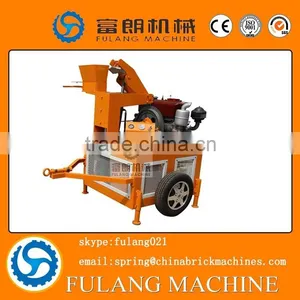 Mobile Compressed Earth Interlock Brick Making Machine With Car Tire Quality Choice thumbnail-1